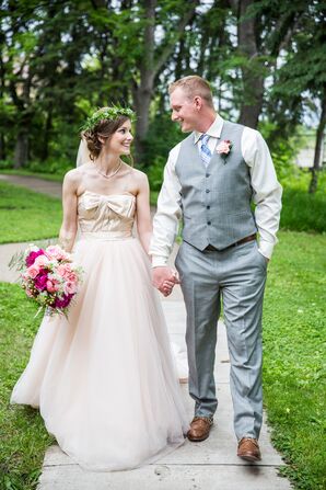 Gray Vest and Slacks Groom's Attire