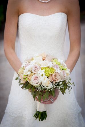 White and Blush Bridal Bouquet