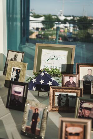 Table Honoring Family Military Officers