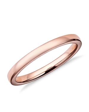 Blue Nile 47122 Rose Gold Wedding Ring