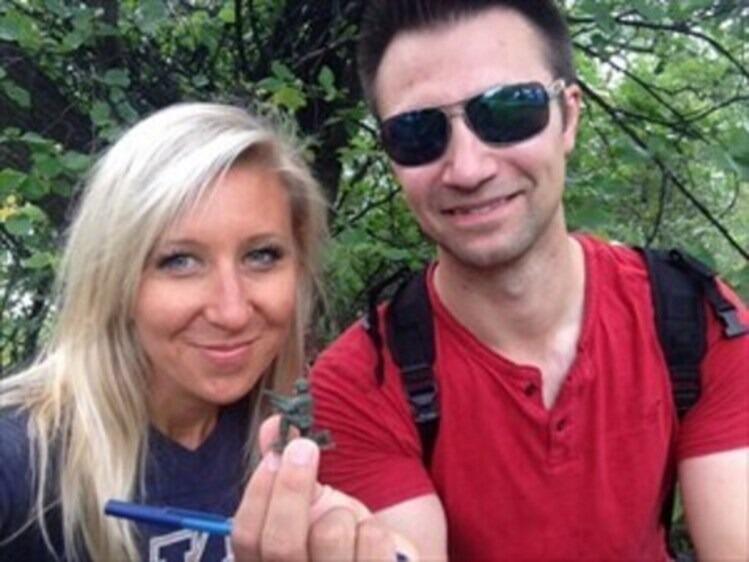 Picture of 2nd date - Rollerblade and Geocaching