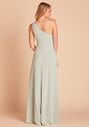 Birdy Grey Kira Crepe in Sage One Shoulder Bridesmaid Dress - thumbnail - 3