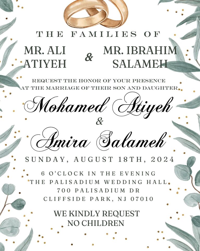 Mohamed & Amira Home Page Banner