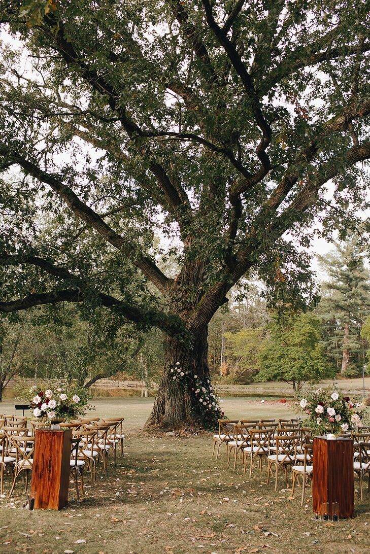 Ceremony Setup at The Beverly Mansion in Marengo, Ohio