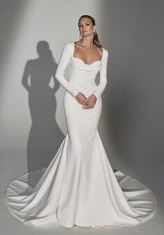 Justin Alexander Signature Norma Fit-and-Flare Wedding Dress