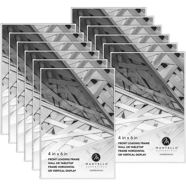 Multipack of miniature picture frames with silver frames from Walmart