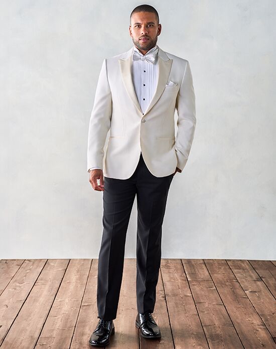 The Black Tux White Dinner Jacket Tuxedo Ivory Tuxedo - 1