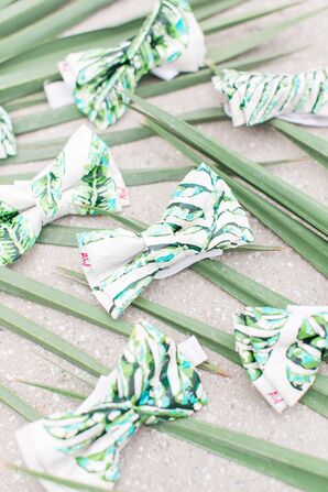 Monstera Leaf Bow Ties