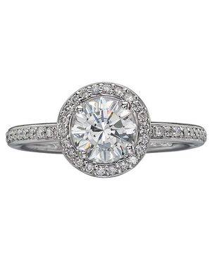 Christopher Designs Classic Round Cut Engagement Ring