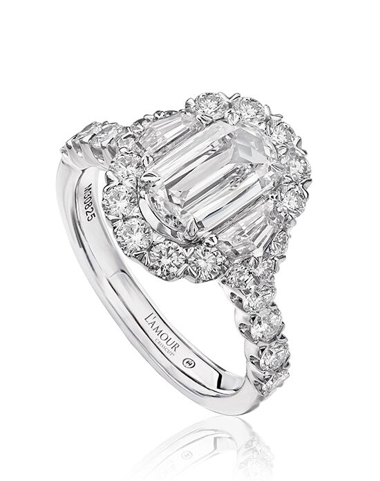 Christopher Designs Elegant Emerald, Oval Cut Engagement Ring - 1