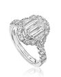 Christopher Designs Elegant Emerald, Oval Cut Engagement Ring - thumbnail - 1