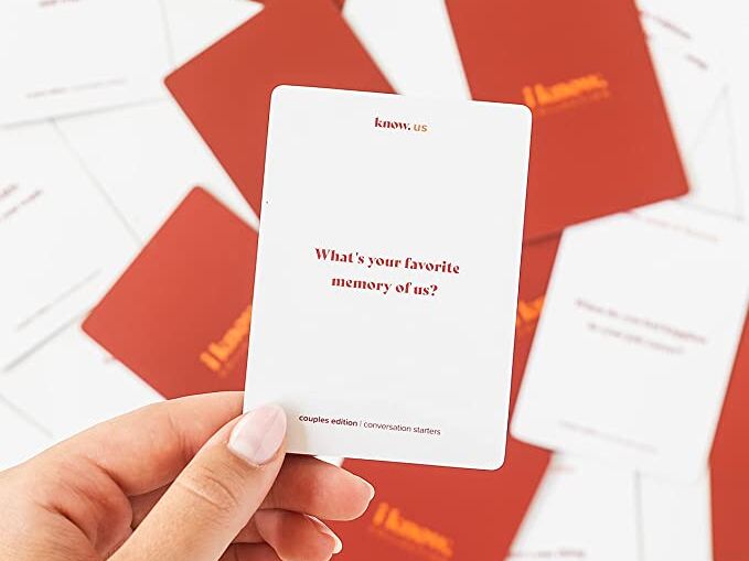 I Know card game for couples. 