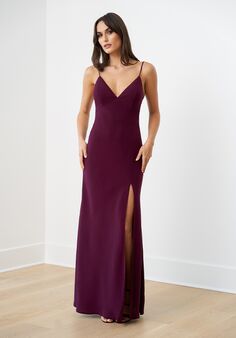 B2 Bridesmaids by Jasmine B253057 V-Neck Bridesmaid Dress