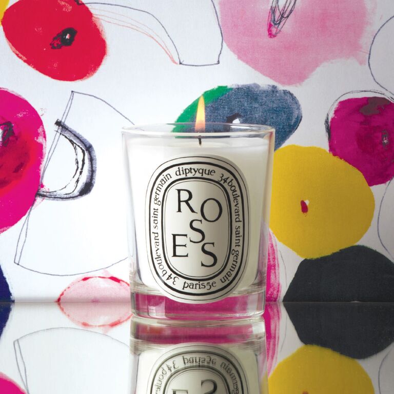 Luxury rose scented candle last minute anniversary gift