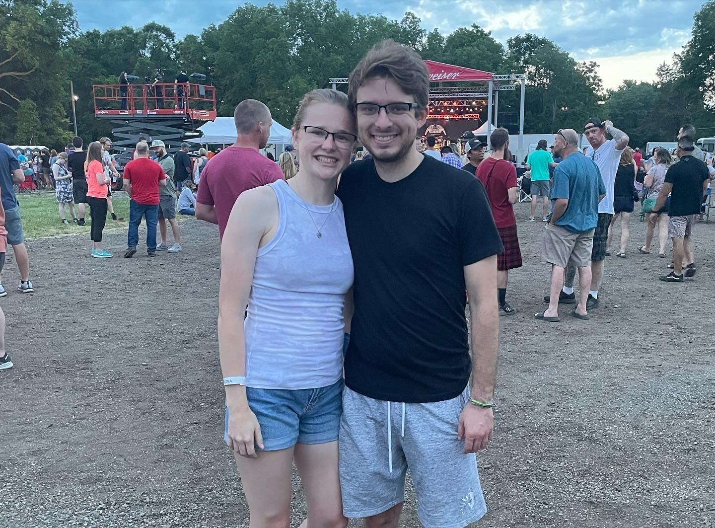 First music festival together in Cedar Falls, IA.