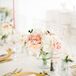 Blush Dahlia, Rose and Hydrangea Centerpieces