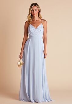 Birdy Grey Kaia Dress in Ice Blue V-Neck Bridesmaid Dress