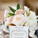 Blue and White Custom Menu Card