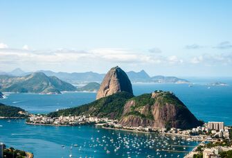 Stunning snapshot of the Rio de Janeiro coastline. 