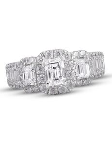Kay Jewelers Unique Emerald Cut Engagement Ring
