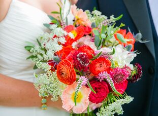 Talk about fireworks! Chelsey Bahlmann (31 and a PhD student) and Matt Bollinger's (30 and a private banker) stunning Fourth of July wedding took patr