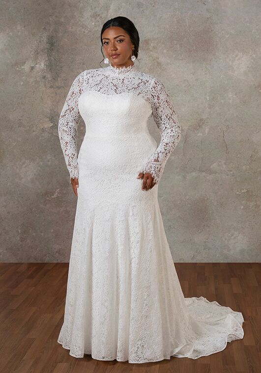 Essense of Australia D4455+ Column Wedding Dress - 4