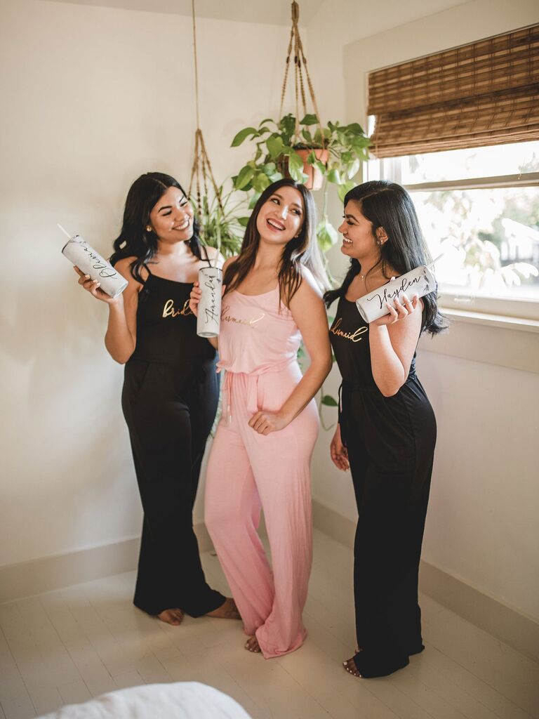 Bridesmaid getting ready outfits cheap