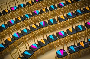 Colorful Neon Paper Airplane Recessional Throws
