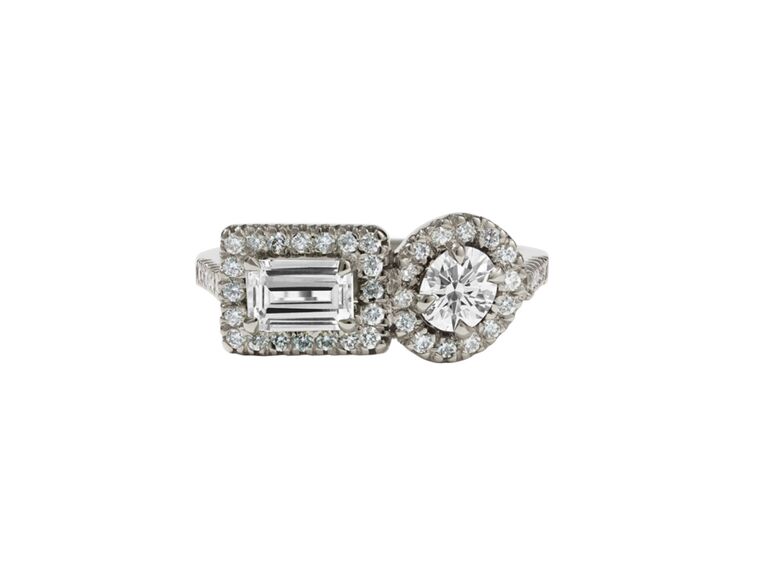 two stone diamond ring 