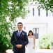 Groom in a Navy Suit at Mount Ida Farm First Look