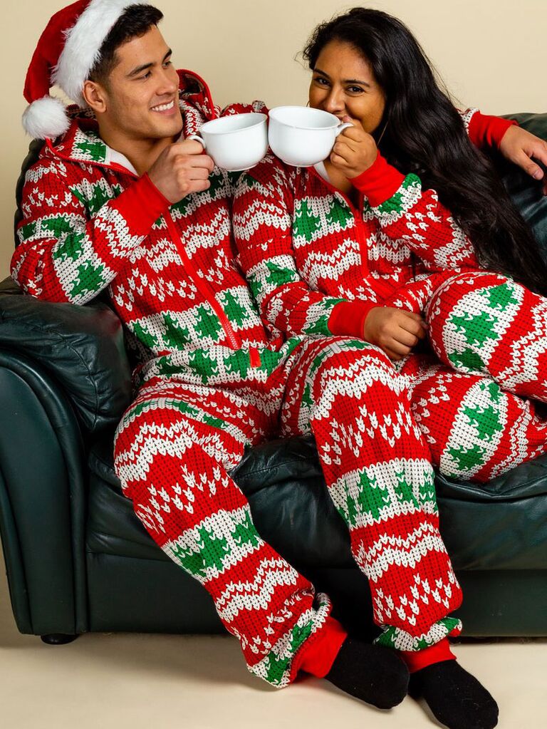 Couples Onesie Christmas Pajamas | vlr.eng.br