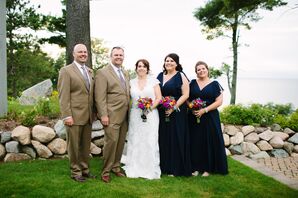 Feminine Navy Bridesmaid Dresses