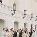 Wedding Party with Shawls at Detroit Institute of Arts Wedding