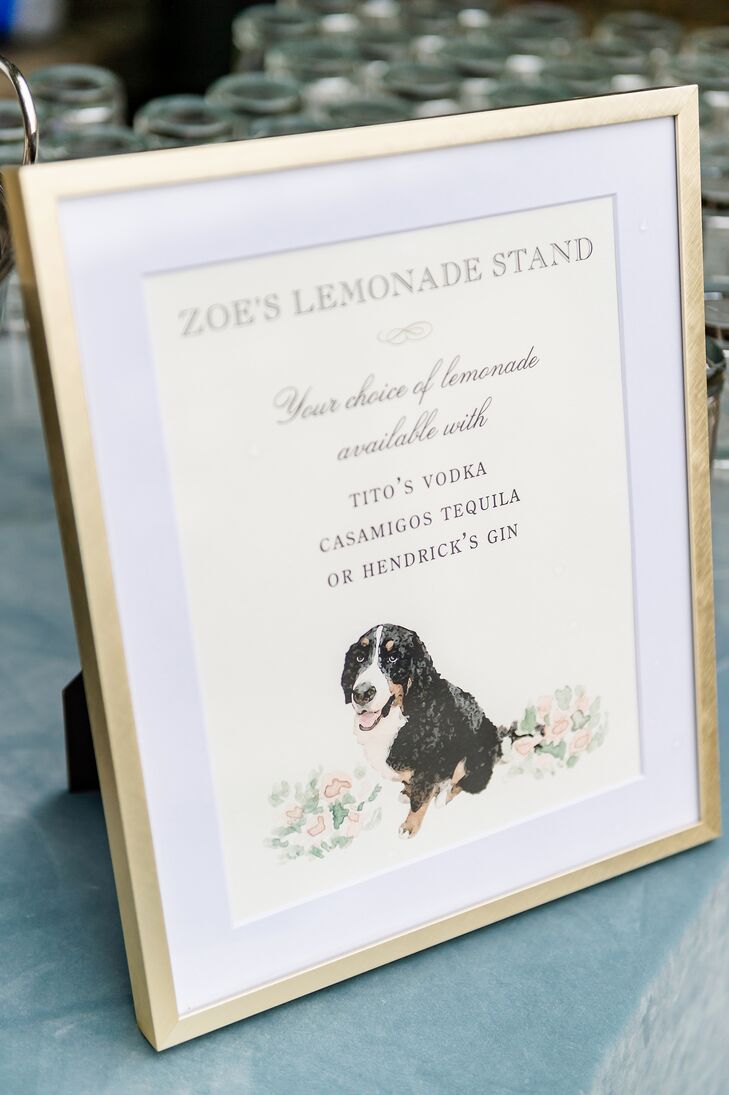 Bar Menu With Dog Illustration