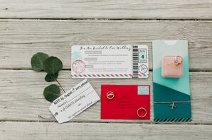 Custom Travel-Themed Invitation Suite