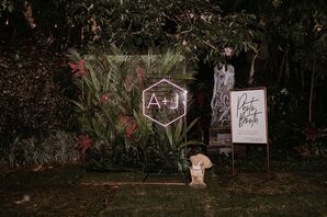 Wedding Photo Booth at the Miami Beach Botanical Garden in Miami Beach, Florida