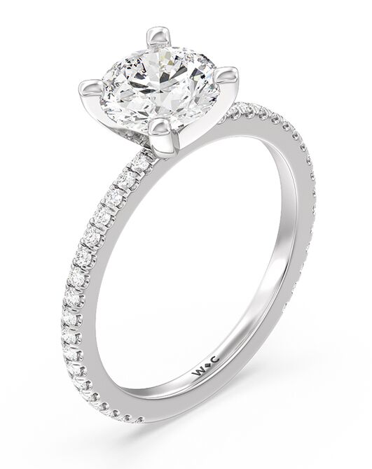 With Clarity Elegant Princess, Asscher, Cushion, Emerald, Marquise, Pear, Radiant, Round, Oval Cut Engagement Ring - 2