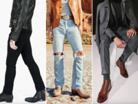 Collage of three comfortable and stylish boots for wedding