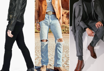 Collage of three comfortable and stylish boots for wedding