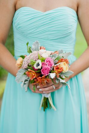 pink and teal bridesmaid dresses Shop/Steal This Pink And Mint Bridesmaid Look