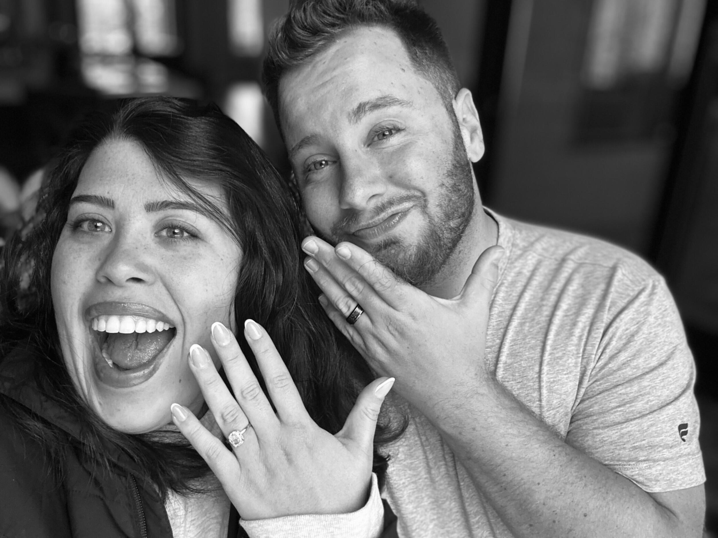 We told Aryn’s family in Michigan about our engagement!