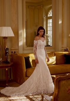 Justin Alexander June Fit-and-Flare Wedding Dress