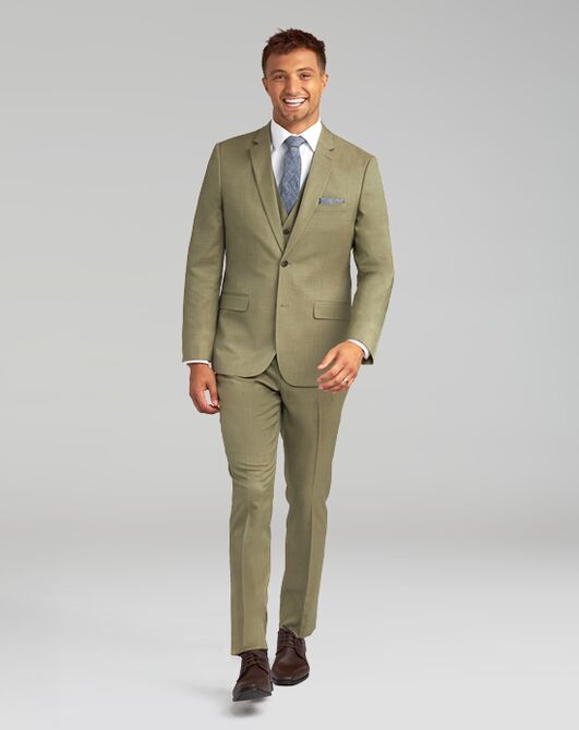 Friar Tux Sage Green Stretch Suit Separates Green Tuxedo - 5