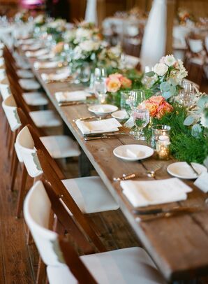 Rustic Wooden Head Table Decor