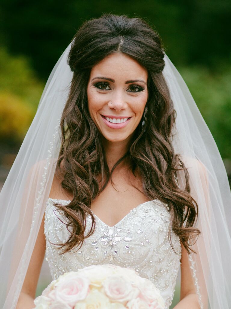 29 Half Up Half Down Wedding Hairstyles To Save Asap