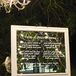As guests transitioned to cocktail hour, they were greeted with an hors d'oeuvres menu written in calligraphy.