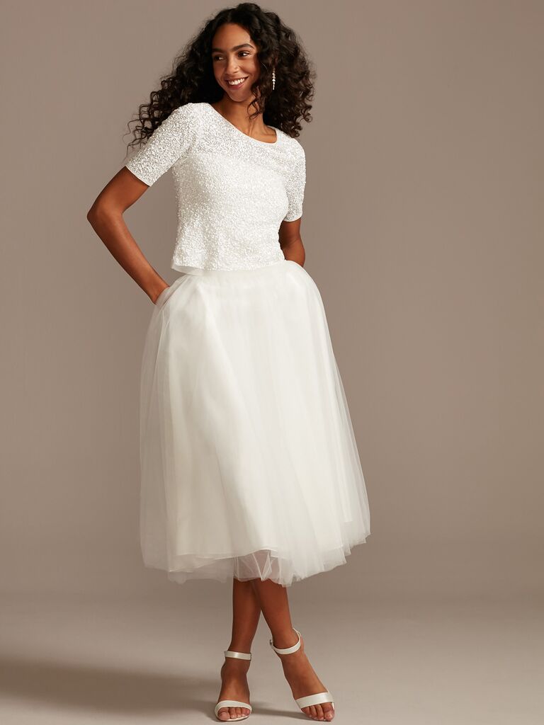 David's Bridal Wedding Dress