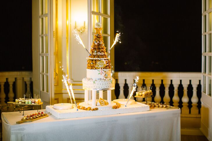 Traditional French Croquembouche Wedding Cake