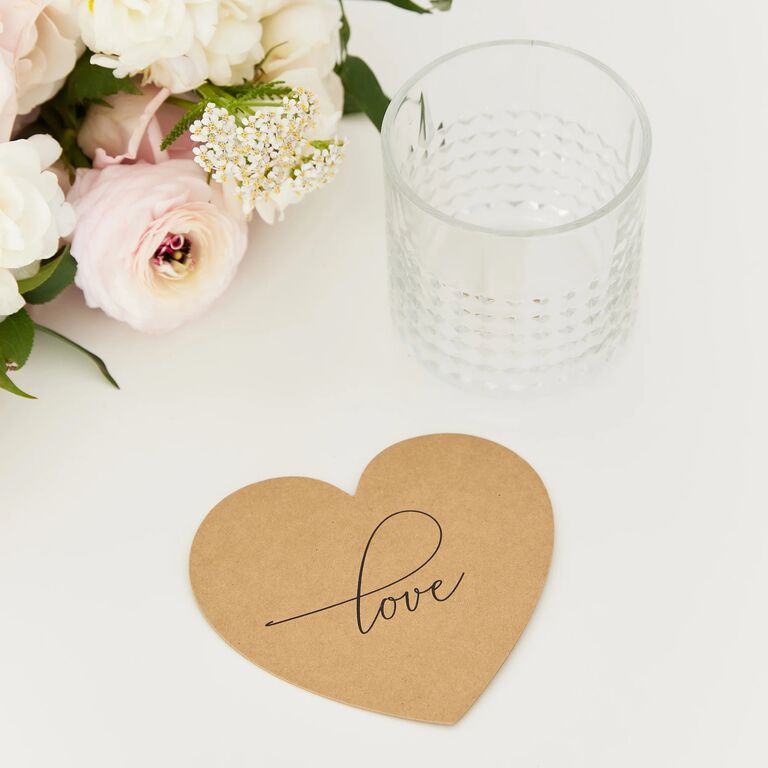 Lovely paper "love" coasters.