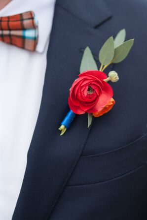 Bright Ranunculus Boutonniere